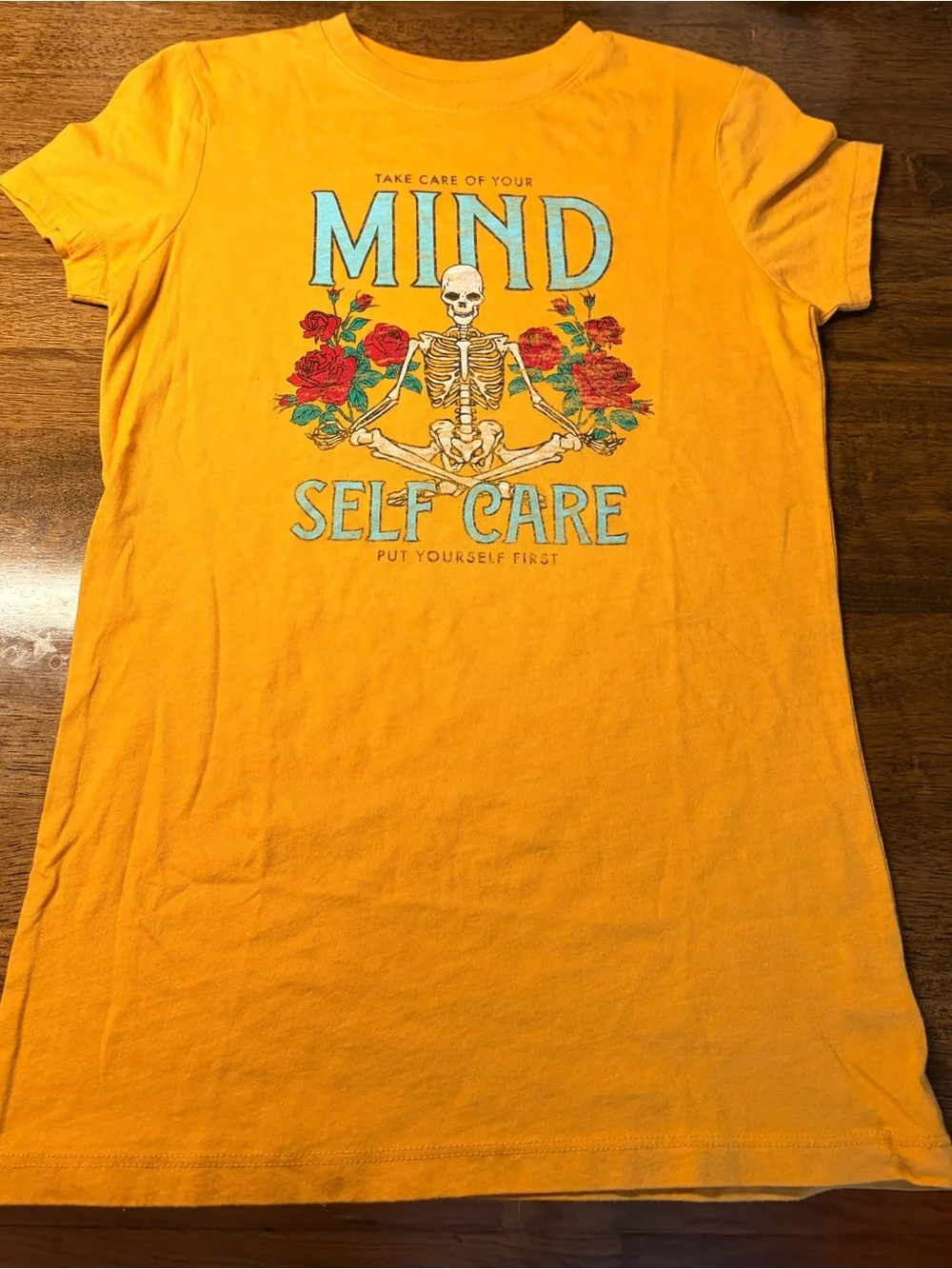 Aeropostale meditating skeleton t-shirt
